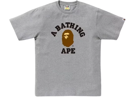 Мужская футболка Bape College (FW25), серая
