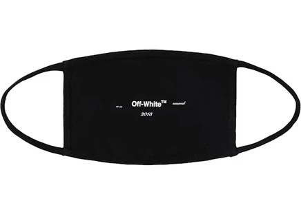 Унисекс маска Off-White с логотипом, черная
