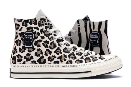 Кеды Converse Chuck Taylor 70 Hi Brain Dead, экрю/черные