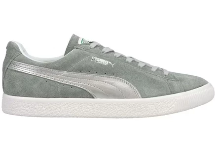 Мужские кроссовки Puma Suede Vintage, серо-серебристые