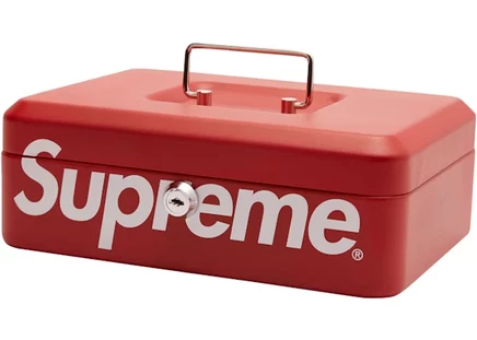 Унисекс ящик с замком Supreme Lock Box, красный