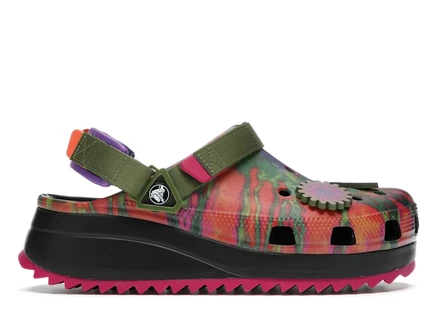 Мужские сабо Crocs Classic Hiker Peace Out, зелёные