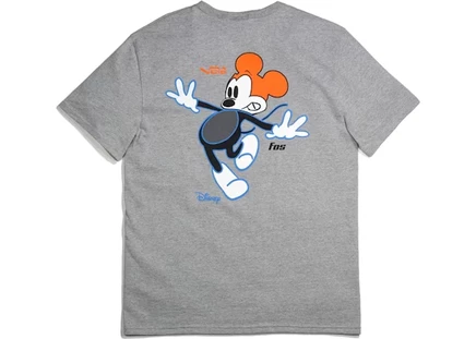 Мужская футболка Virgil Abloh x Disney с принтом Mickey Mouse, серая