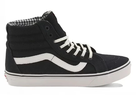 Мужские высокие кеды vans sk8-hi reissue twill, темно-синие/белые