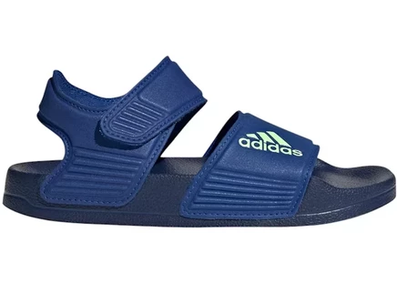 Детские шлепанцы Adidas Adilette, сине-зеленые