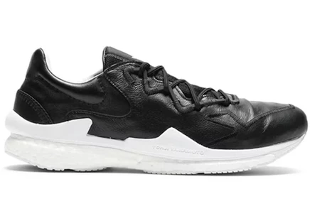 Мужские кроссовки Adidas Y-3 Adizero Runner Leather, черно-белые