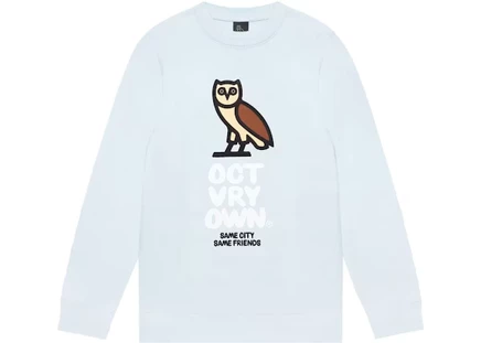 OVO Bubble Crewneck Powder Blue powder blue