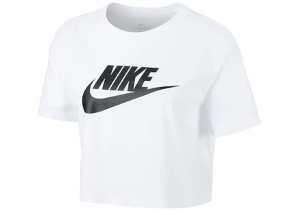Женская укороченная футболка Nike Sportswear Essential, белая