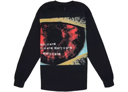 Мужская футболка Travis Scott Eye L/S, черная