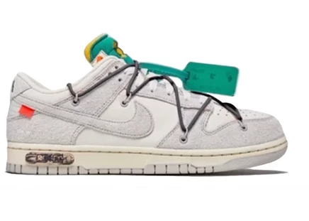 Мужские кроссовки Nike Dunk Low Off-White Lot 20, слоновая кость