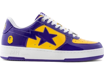 Мужские кроссовки Bape Bape Sta #4, фиолетово-желтые