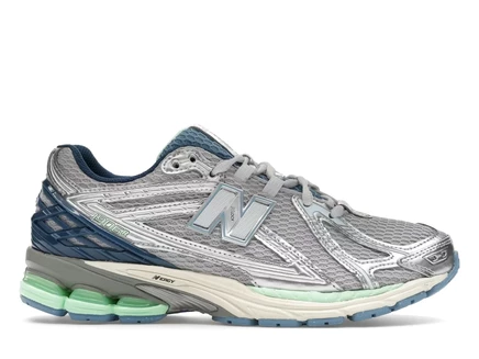 Мужские кроссовки New Balance 1906R, серебристо-голубо-зеленые