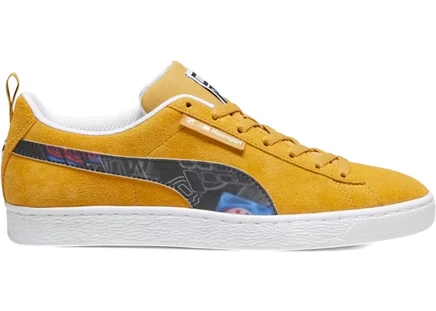 Мужские кроссовки Puma Suede BMW, янтарно-черно-белые