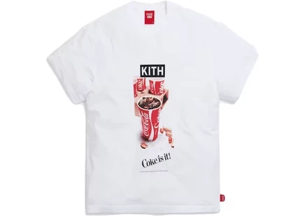 Мужская футболка KITH x Coca-Cola Vintage, белая