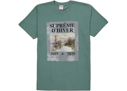 Мужская футболка Supreme D'Hiver, пыльно-бирюзовая