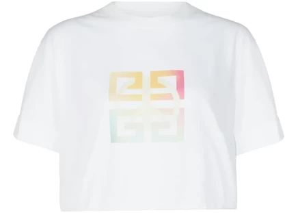 Givenchy 4G Peace Logo Crop Top White white