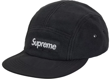 Унисекс кепка supreme polartec с откидными ушами, черная