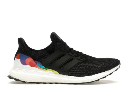 Мужские кроссовки Adidas Ultra Boost 3.0 LGBT Pride, черные с радужными деталями