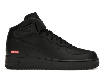 Мужские кроссовки Nike Air Force 1 Mid Supreme, черные