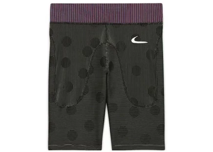 Унисекс облегающие шорты Off-White x Nike, черные в горошек