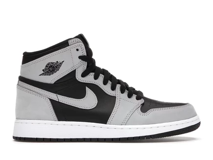 Детские кроссовки Jordan 1 Retro High Shadow 2.0, черно-белые