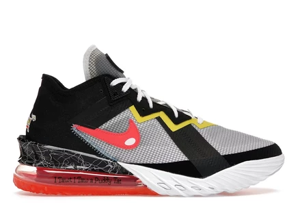 Мужские кроссовки Nike LeBron 18 Space Jam, бело-черные