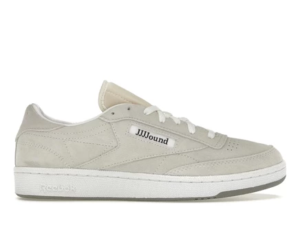 Мужские кеды Reebok Club C 85 JJJJound замшевые, бело/серые