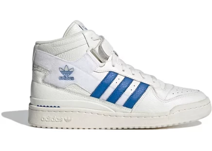 Мужские кроссовки Adidas Forum Mid, слоновая кость/голубые