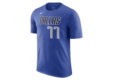 Детская футболка Nike NBA Dallas Mavericks Luka Doncic N&N Icon, синяя/белая/серая