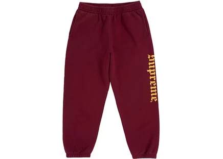 Мужские спортивные штаны Supreme Washed Old English, кардинал