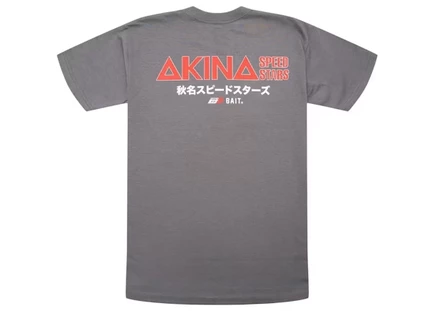 Мужская футболка BAIT x Initial D Akina, серая/антрацитовая