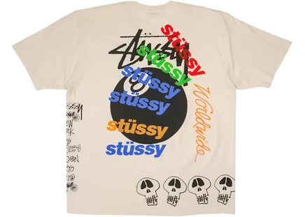 Унисекс футболка Stussy Test Strike Pigment Dyed, натуральная