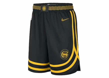 Мужские шорты Nike Golden State Warriors, черно-охровые