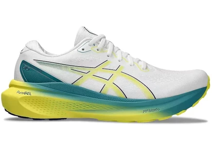 Мужские кроссовки Asics Gel-Kayano 30, белые/ярко-желтые