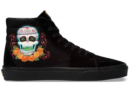 Мужские кеды Vans Sk8-Hi Dia de Los Muertos, черные/мульти