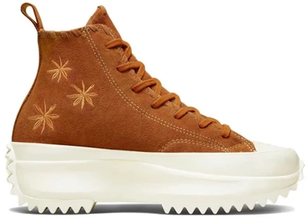 Мужские кеды Converse Run Star Hike Platform Hi с вышивкой, янтарные