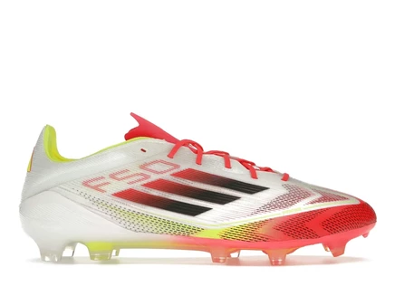 Мужские бутсы Adidas F50 Elite FG Solar Pack, бело-черно-желтые