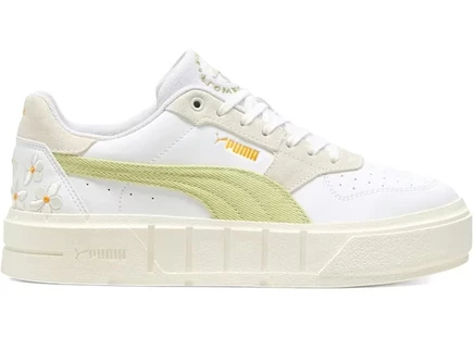 Женские кроссовки puma cali court embroidery, фисташковая
