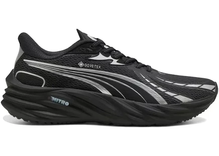 Женские кроссовки Puma Velocity NITRO 4 Gore‑Tex, черно-серебристые