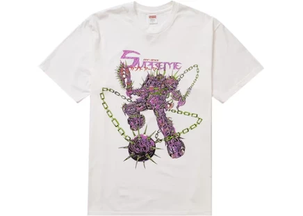 Мужская футболка Supreme Spikes Tee, белая