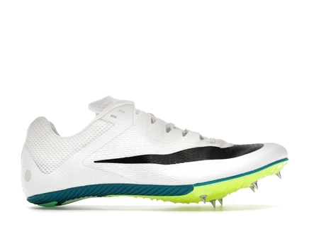 Мужские шиповки Nike Zoom Rival Sprint, белые/зелёные/черные