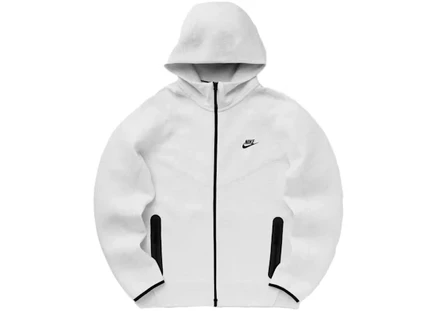 Унисекс худи Nike Tech Fleece Windrunner, бежево‑серый меланж