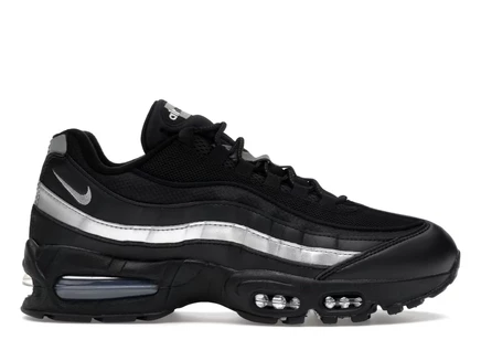 Кроссовки Nike Air Max 95 OG Big Bubble, черно-белые/металлик