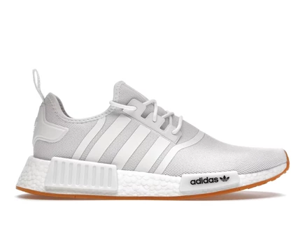 Мужские кроссовки Adidas NMD R1 Primeblue, бело-коричневые