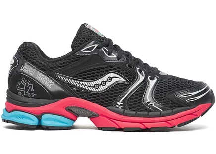 Женские кроссовки Saucony ProGrid Triumph 4 Keith Haring, черно-красные