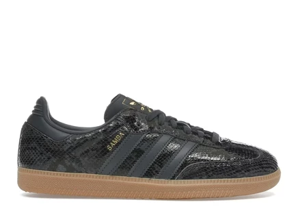 Женские кроссовки Adidas Samba OG Snakeskin, черные