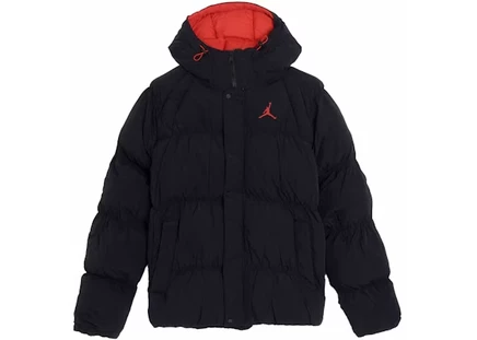 Мужской пуховик Jordan Essential, черно-красный