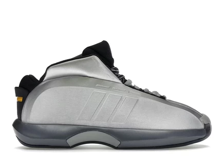 Мужские кеды Adidas Crazy 1 Silver (2022), металлик/черные