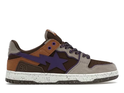 Мужские кроссовки Bape Sk8 Sta #7 M2, коричневые