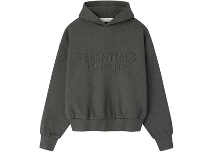 Худи Fear of God Essentials Embossed, угольно-серый